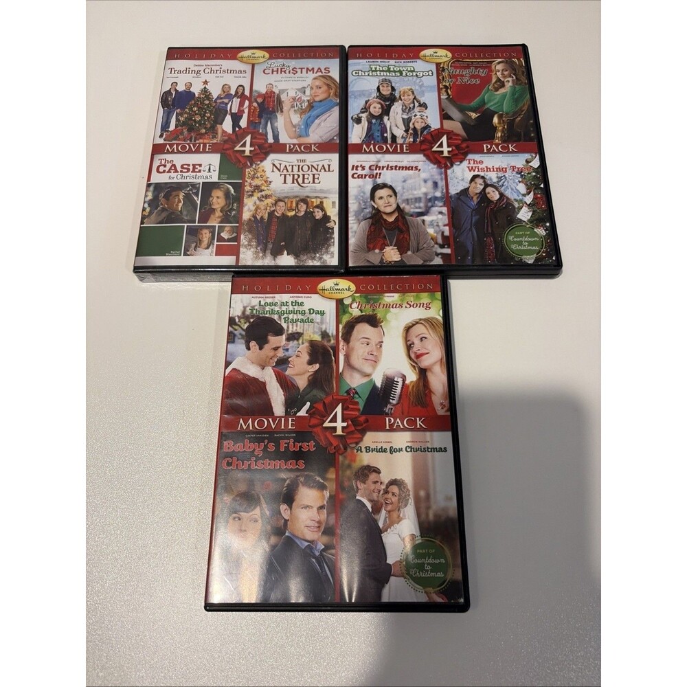 Hallmark Channel Christmas Movie 4 Packs Lot Of 3